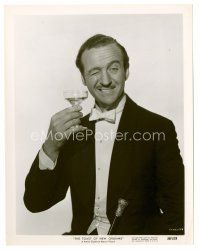8x075 DAVID NIVEN 8x10 still '50 winking in tuxedo & holding drink from Toast of New Orleans!