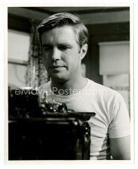 8x172 GEORGE PEPPARD 8x10 still '50s great youthful portrait staring at a typewriter!