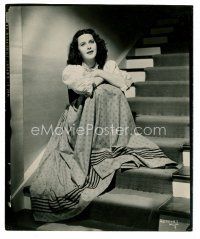 8x198 HEDY LAMARR 8x9.75 still '39 full-length portrait of the beautiful star sitting on stairs!