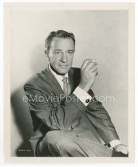 8x478 RICHARD CARLSON 8x10 still '40s seated portrait wearing suit & tie holding cigarette!