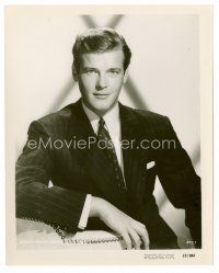 8x509 ROGER MOORE 8x10 still '55 great super young portrait before he was James Bond!