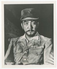 8x535 SESSUE HAYAHAWA 8x10 still '60 close up in military costume from Hell to Eternity!