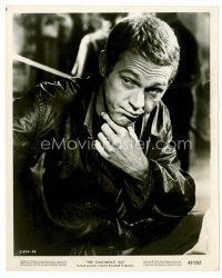 8x561 STEVE McQUEEN 8x10 still '65 as the coolest poker player in leather from The Cincinnati Kid!