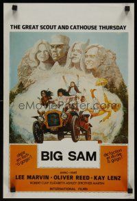 8y488 GREAT SCOUT & CATHOUSE THURSDAY Belgian '76 wacky art of Lee Marvin & cast in Mount Rushmore