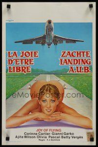 8y505 JOY OF FLYING Belgian '77 Franz Josef Gottlieb, sexy artwork!