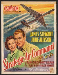 8y566 STRATEGIC AIR COMMAND Belgian '55 military pilot James Stewart, June Allyson, airplane art!