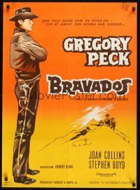 8y227 BRAVADOS Danish '59 full-length Kerring art of cowboy Gregory Peck!