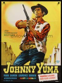 8y286 JOHNNY YUMA Danish '67 cool western adventure art of Mark Damon!