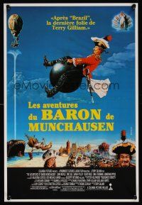 8y070 ADVENTURES OF BARON MUNCHAUSEN French 15x21 '89 directed by Terry Gilliam, Fabre art!