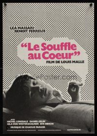 8y093 MURMUR OF THE HEART French 15x21 '71 Louis Malle's Le Souffle Au Coeur!