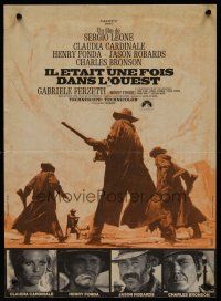 8y096 ONCE UPON A TIME IN THE WEST French 15x21 '68 Leone, Cardinale, Fonda, Bronson & Robards!