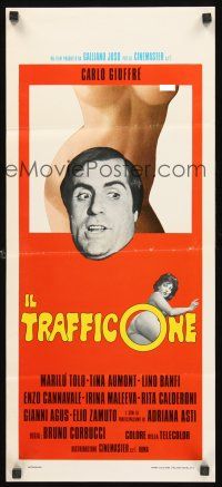 8y719 IL TRAFFICONE Italian locandina '74 Bruno Corbucci, Carlo Guiffre, sexy images!