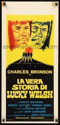8y752 SHOWDOWN AT BOOT HILL Italian locandina 1974 cool artwork of Charles Bronson!