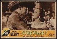 8y674 VIVA VILLA Italian 13x18 pbusta R49 Wallace Beery as Pancho, super sexy Fay Wray!
