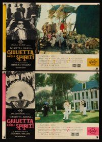 8y646 JULIET OF THE SPIRITS 6 Italian photobustas '65 Federico Fellini's Giulietta degli Spiriti!