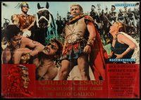8y603 CAESAR THE CONQUEROR Italian lrg pbusta '62 Cameron Mitchell as Julius Caesar!