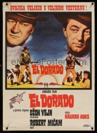 8y780 EL DORADO Yugoslavian '66 John Wayne, Robert Mitchum, Howard Hawks!
