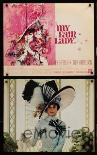 8y667 MY FAIR LADY 9 Italian 13x18 pbustas '64 Audrey Hepburn & Rex Harrison, Bob Peak art!