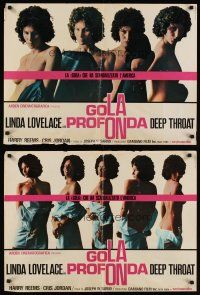 8y636 DEEP THROAT II 3 Italian photobustas '75 many images of sexy Linda Lovelace!