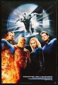8z012 4: RISE OF THE SILVER SURFER style B int'l DS 1sh '07 Jessica Alba, Chiklis, Chris Evans!