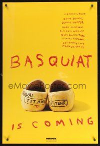 8z063 BASQUIAT teaser 1sh '96 Jeffrey Wright as Jean Michel Basquiat, directed by Julian Schnabel!