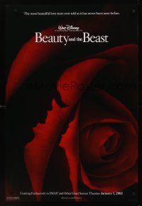 8z089 BEAUTY & THE BEAST IMAX advance DS 1sh R02 Walt Disney cartoon classic, romantic art!