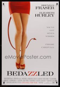 8z091 BEDAZZLED style A int'l advance DS 1sh '00 Elizabeth Hurley & Brendan Fraser, sexy legs!
