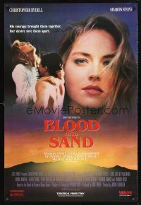 8z132 BLOOD & SAND video 1sh R91 Javier Elorrieta directed, Christopher Rydell & Sharon Stone!
