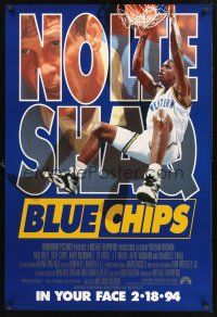 8z137 BLUE CHIPS advance 1sh '94 basketball, Nick Nolte, Ed O'Neal & Shaquille O'Neal!