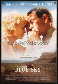8z140 BLUE SKY 1sh '94 Jessica Lange, Tommy Lee Jones, directed by Tony Richardson!