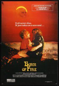 8z151 BORN OF FIRE video 1sh R87 Jamil Dehlavi directed, Peter Firth, Suzan Crowley