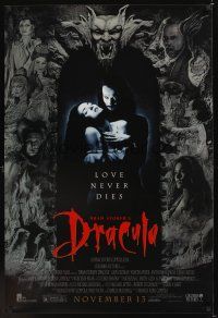8z160 BRAM STOKER'S DRACULA advance 1sh '92 Francis Ford Coppola, Gary Oldman, cool vampire image!