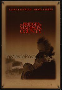 8z167 BRIDGES OF MADISON COUNTY advance 1sh '95 Clint Eastwood directs & stars w/Meryl Streep!
