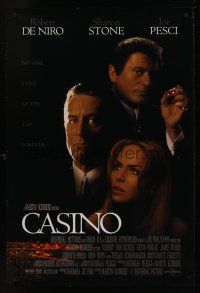 8z200 CASINO int'l DS 1sh '95 Martin Scorsese, Robert De Niro & Sharon Stone, Joe Pesci!