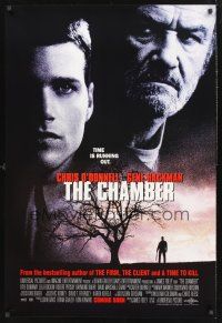 8z215 CHAMBER advance 1sh '96 Gene Hackman, Chris O'Donnell, from John Grisham novel!