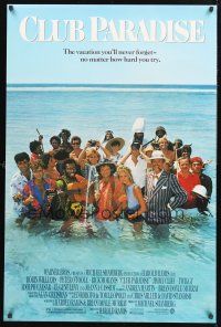 8z245 CLUB PARADISE 1sh '86 Robin Williams, Peter O'Toole, Moranis, Eugene Levy, Harold Ramis