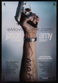 8z274 CRANK DS 1sh '06 Jason Statham, creepy image of arm with popped veins!