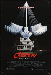 8z285 CURFEW 1sh '89 directed by Gary Winick, Kyle Richards, home by ten, dead by twelve!