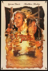 8z289 CUTTHROAT ISLAND int'l 1sh '95 Drew Struzan art of pirate Matt Modine & Geena Davis!