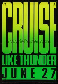 8z310 DAYS OF THUNDER teaser 1sh '90 NASCAR race car driver Tom Cruise!