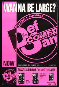 8z313 DEF COMEDY JAM TV video 1sh '93 Russell Simmons, wanna be large?!