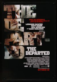8z316 DEPARTED advance DS 1sh '06 Leonardo DiCaprio, Matt Damon, Martin Scorsese!