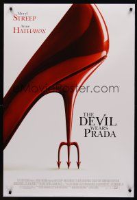 8z319 DEVIL WEARS PRADA style B DS 1sh '06 Meryl Streep & Anne Hathaway!