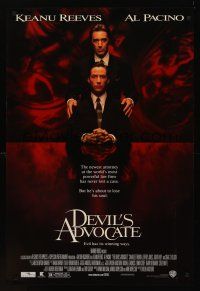 8z320 DEVIL'S ADVOCATE DS 1sh '97 Keanu Reeves, Al Pacino, Charlize Theron, Jeffrey Jones