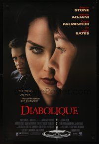 8z321 DIABOLIQUE DS 1sh '96 sexy Sharon Stone & Isabelle Adjani w/Chazz Palminteri!