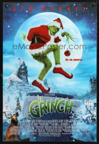 8z502 GRINCH Spanish/U.S. DS 1sh '00 Jim Carrey, Dr. Seuss Christmas story directed by Ron Howard!