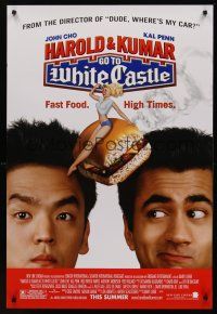 8z508 HAROLD & KUMAR GO TO WHITE CASTLE advance 1sh '04 John Cho & Penn, fast food & high times!