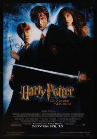 8z509 HARRY POTTER & THE CHAMBER OF SECRETS advance DS 1sh '02 Daniel Radcliffe, Emma Watson, Grint
