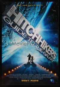 8z521 HITCHHIKER'S GUIDE TO THE GALAXY DS 1sh '05 Sam Rockwell, Mos Def, Zooey Deschanel