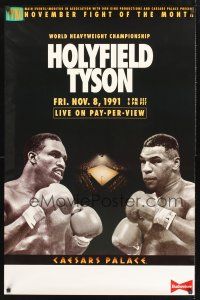8z522 HOLYFIELD VS TYSON TV 1sh '91 World Heavyweight Championship boxing, the fight that never was!